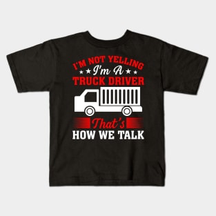 Funny trucker Kids T-Shirt